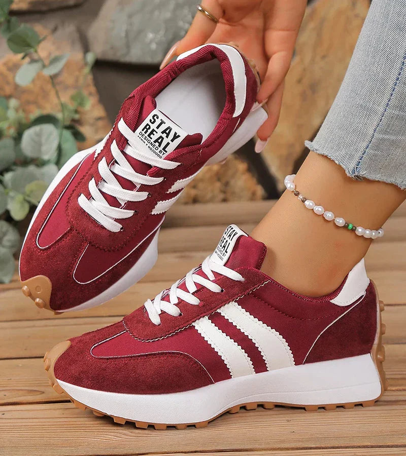 Zapatillas cómodas con plataforma ergonómica