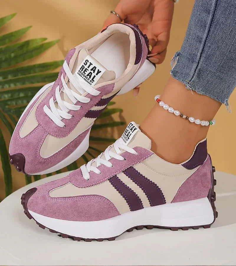 Zapatillas cómodas con plataforma ergonómica