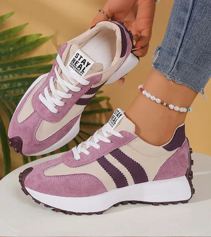 Zapatillas cómodas con plataforma ergonómica