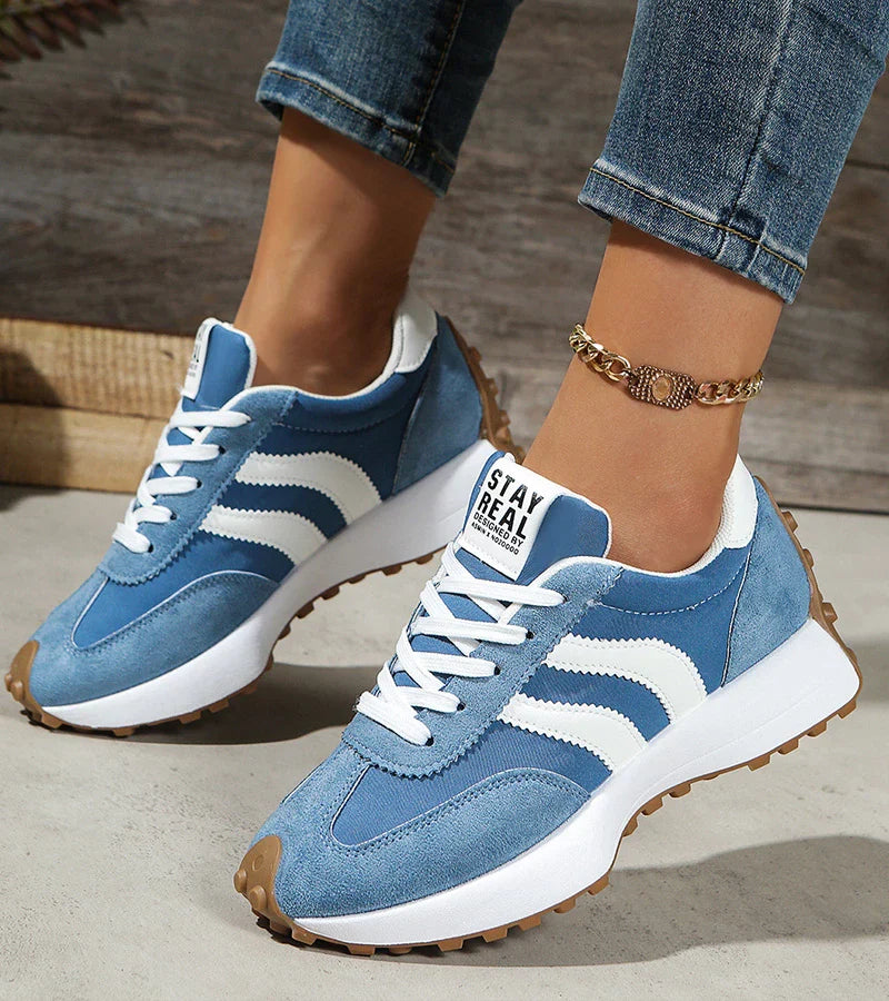 Zapatillas cómodas con plataforma ergonómica