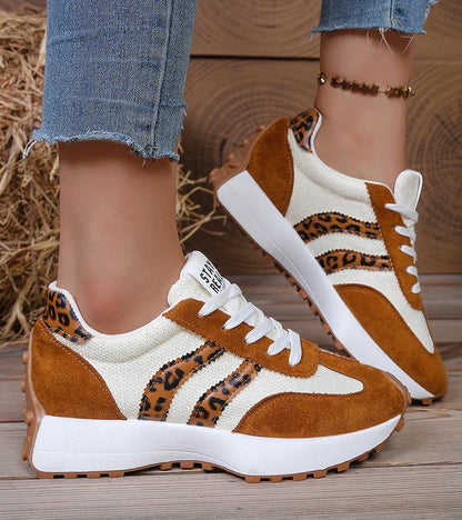 Zapatillas cómodas con plataforma ergonómica