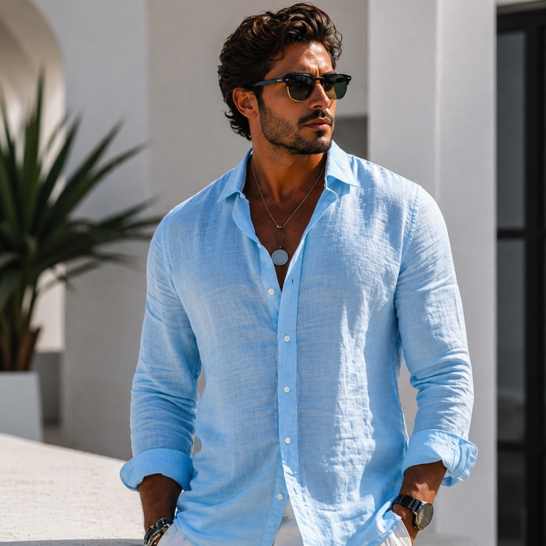 Camisa veraniega de corte holgado