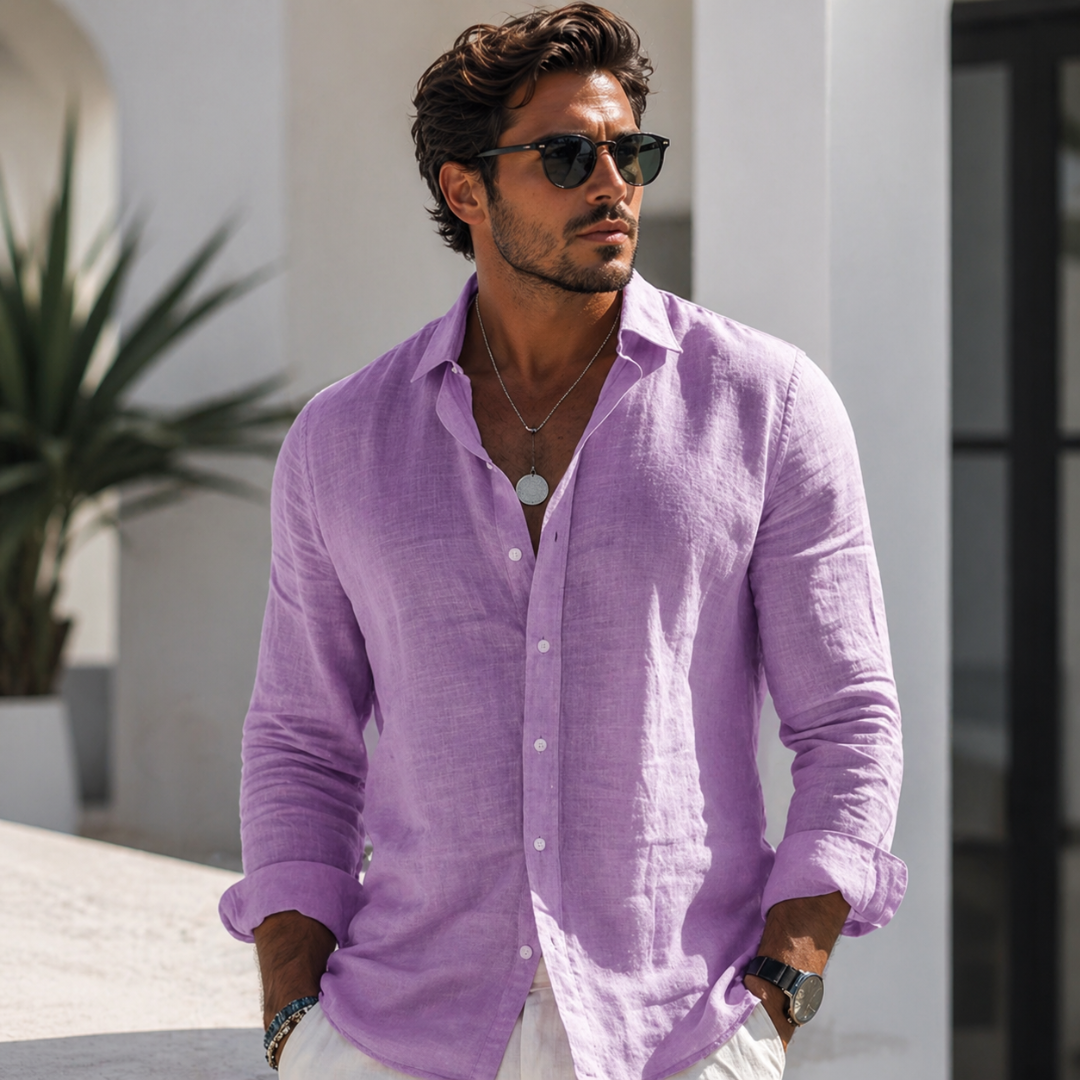 Camisa veraniega de corte holgado