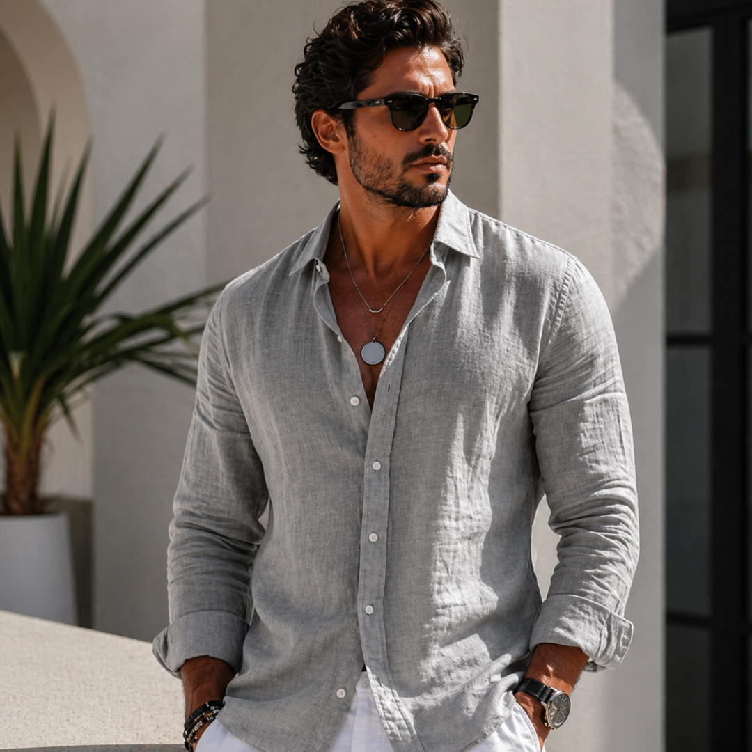 Camisa veraniega de corte holgado