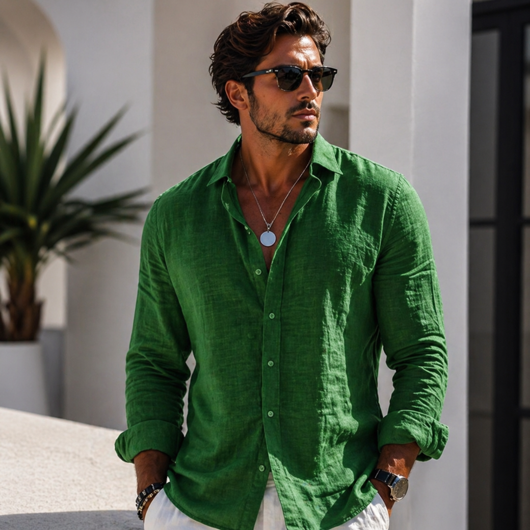 Camisa veraniega de corte holgado