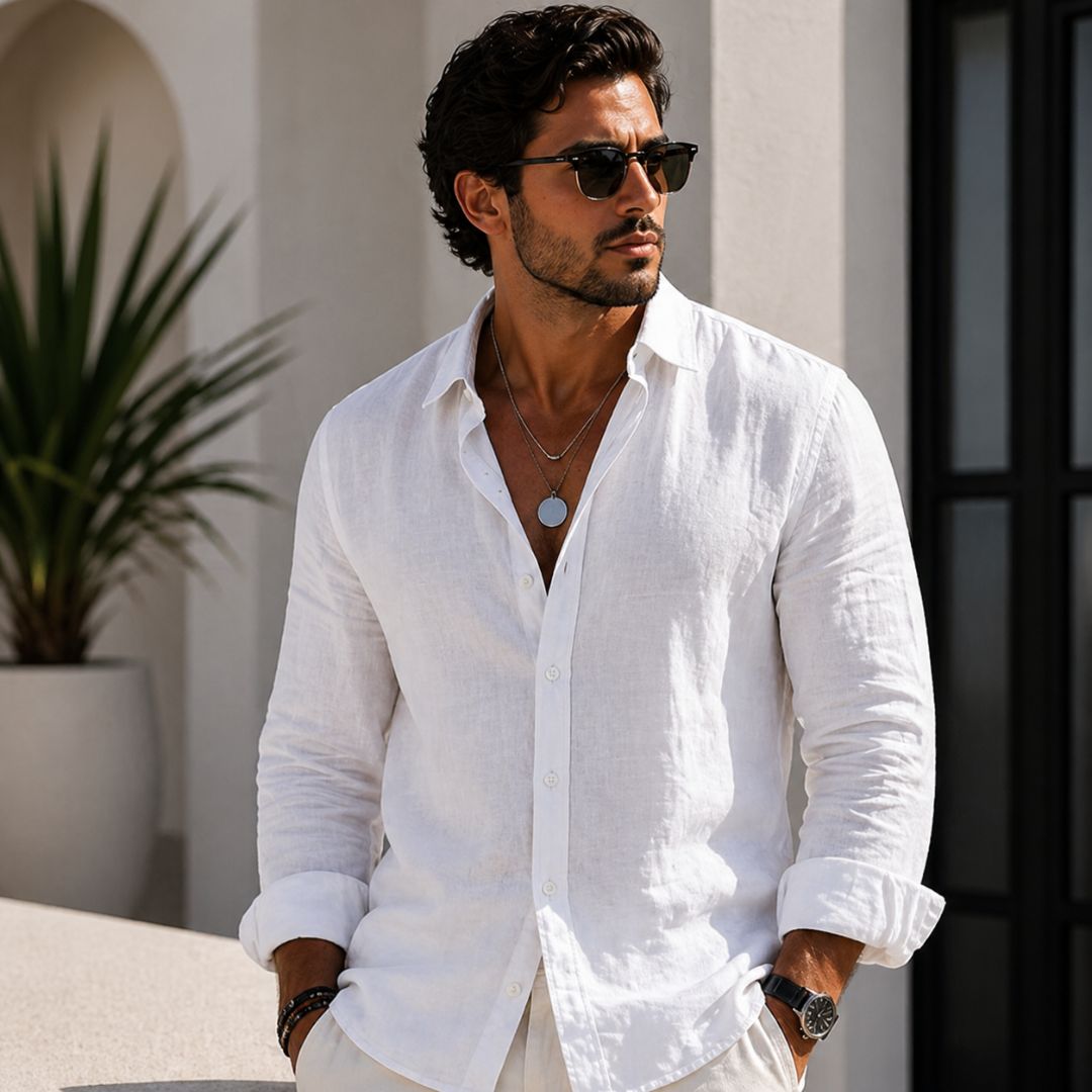 Camisa veraniega de corte holgado