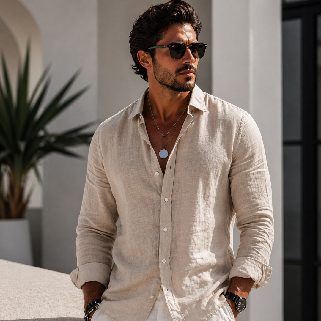 Camisa veraniega de corte holgado