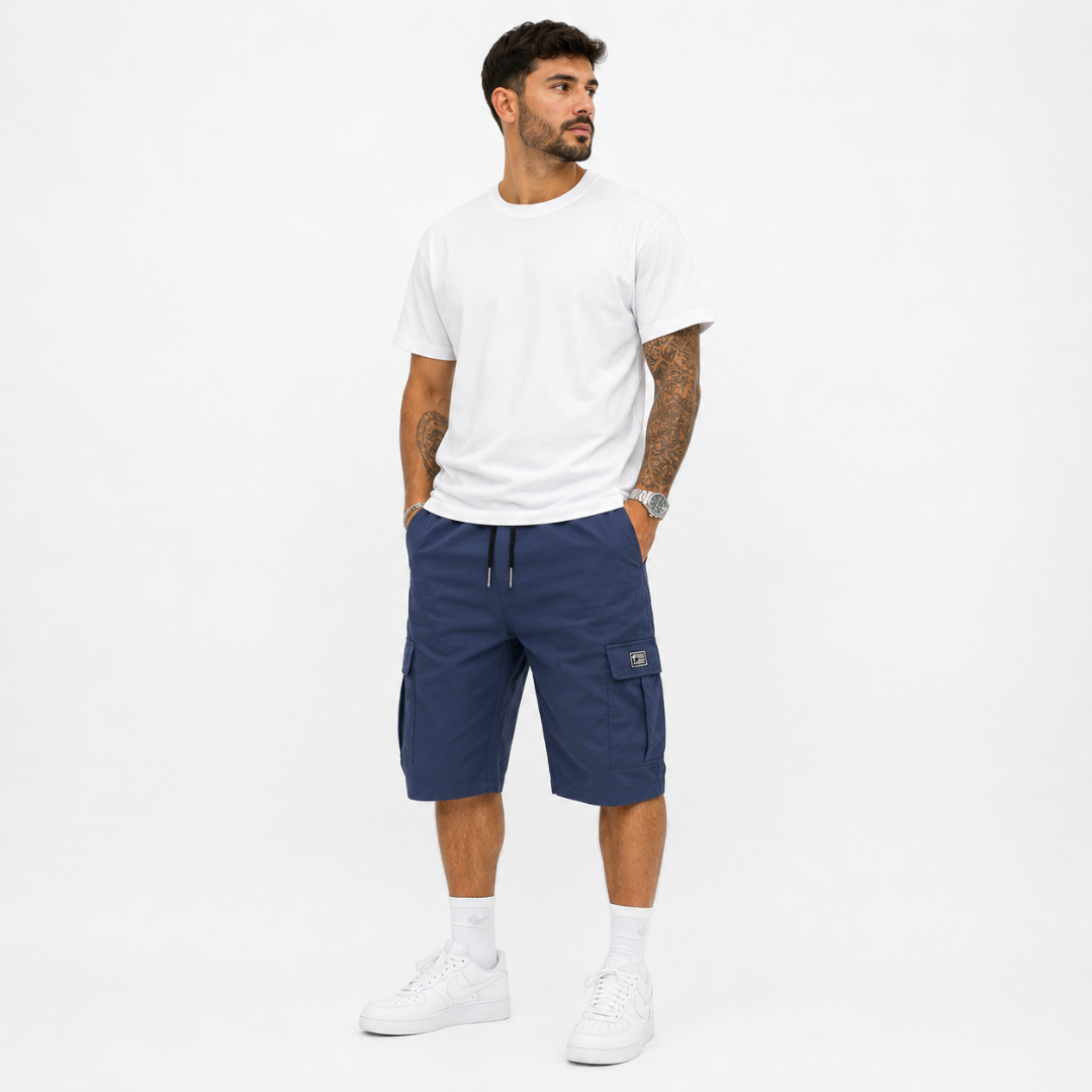 Pantalones cortos cargo para hombre