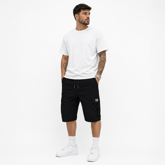 Pantalones cortos cargo para hombre