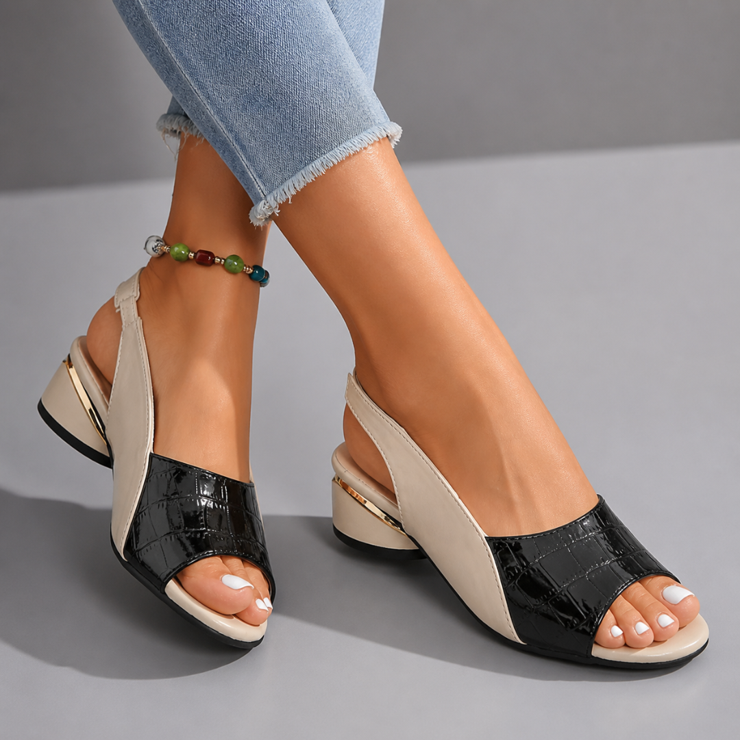 Sandalias media plataforma elegante