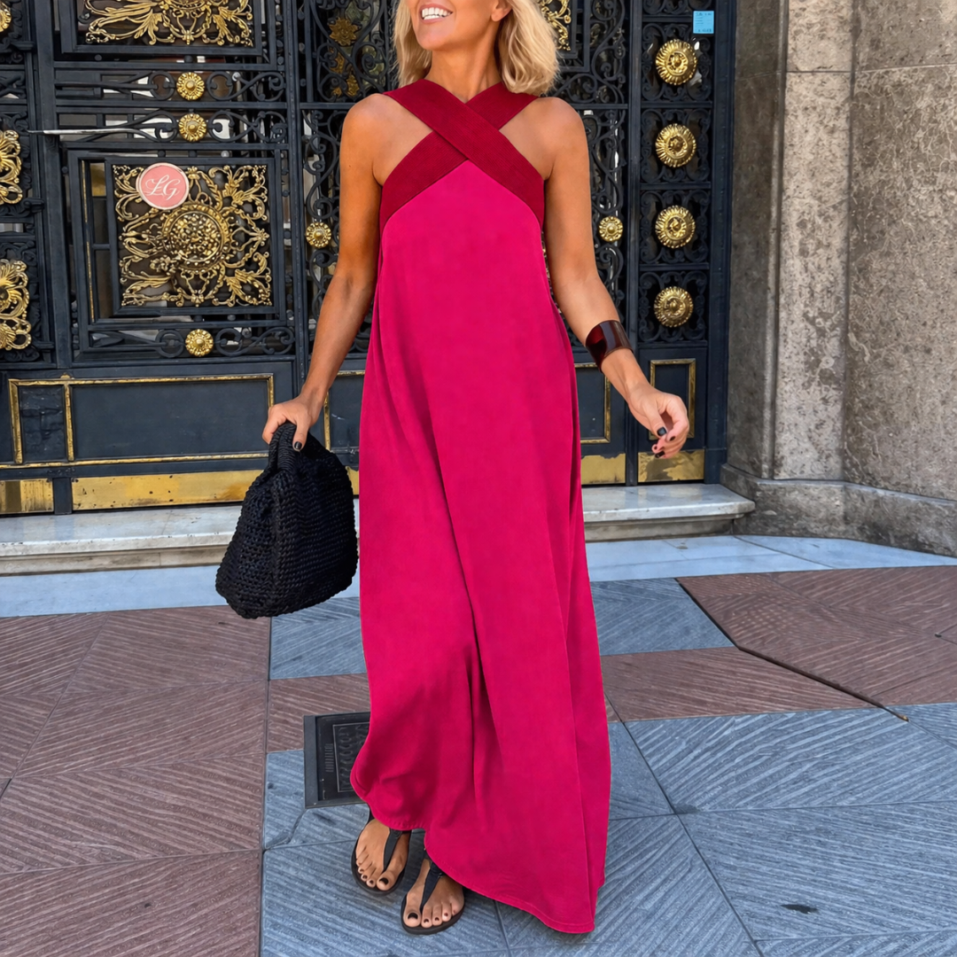 Vestido de corte cruzado