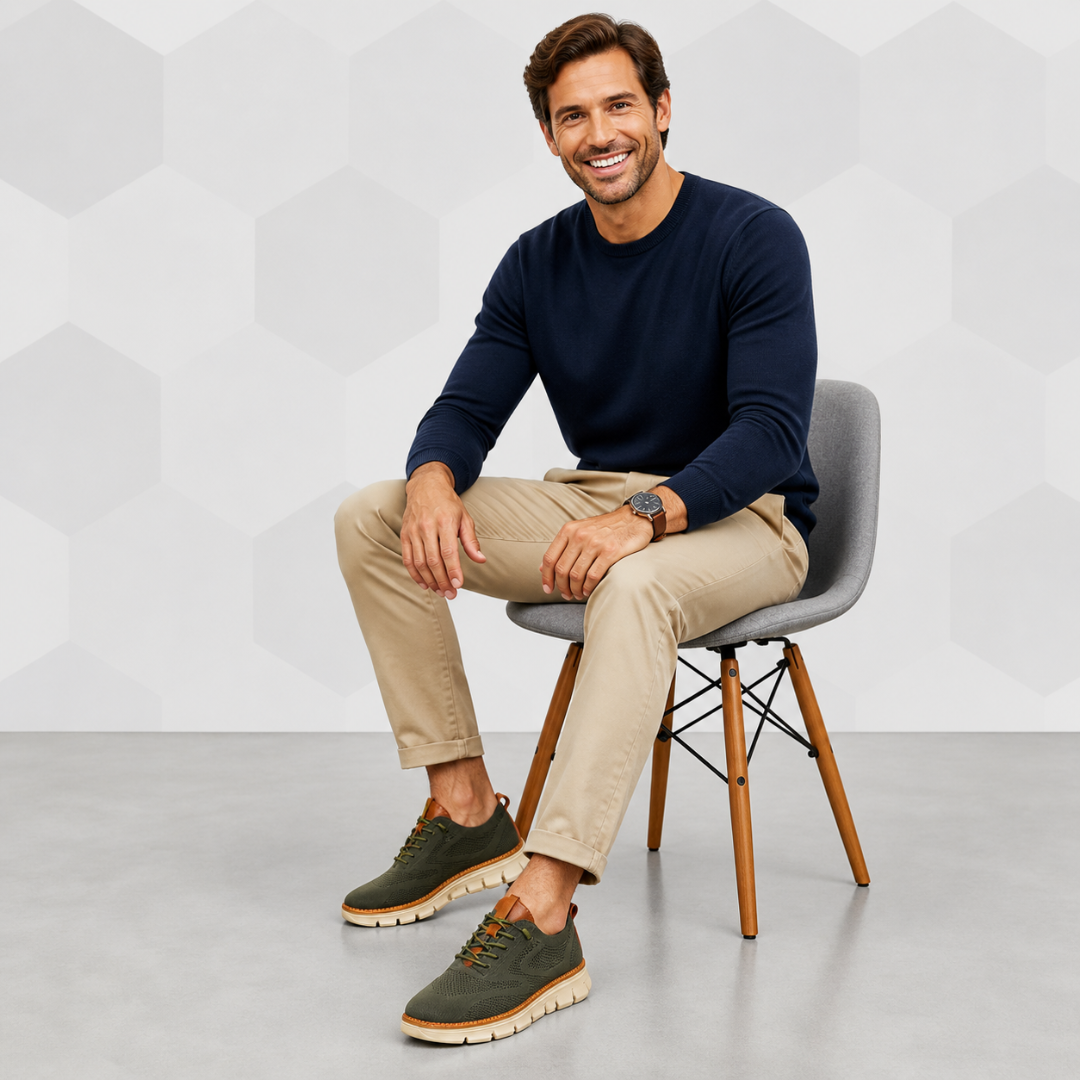 Zapatos de hombre de malla